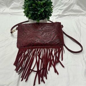 Free People - small cross body or wristlet.